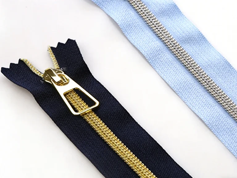 metallic nylon zipper
