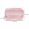 soft pleat vanity case / wide open travel makeup bag #2