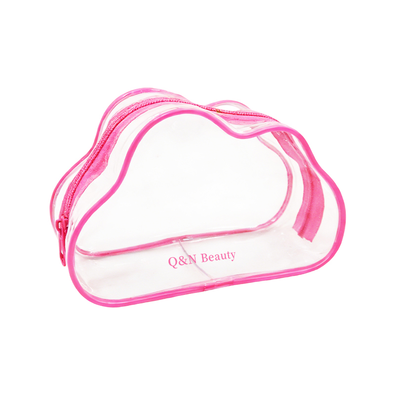 clear pvc vanity pouch / mini travel toiletry & makeup case (with handle) #2