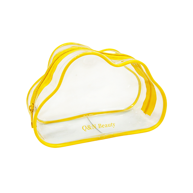 clear pvc vanity pouch / mini travel toiletry & makeup case (with handle) #2