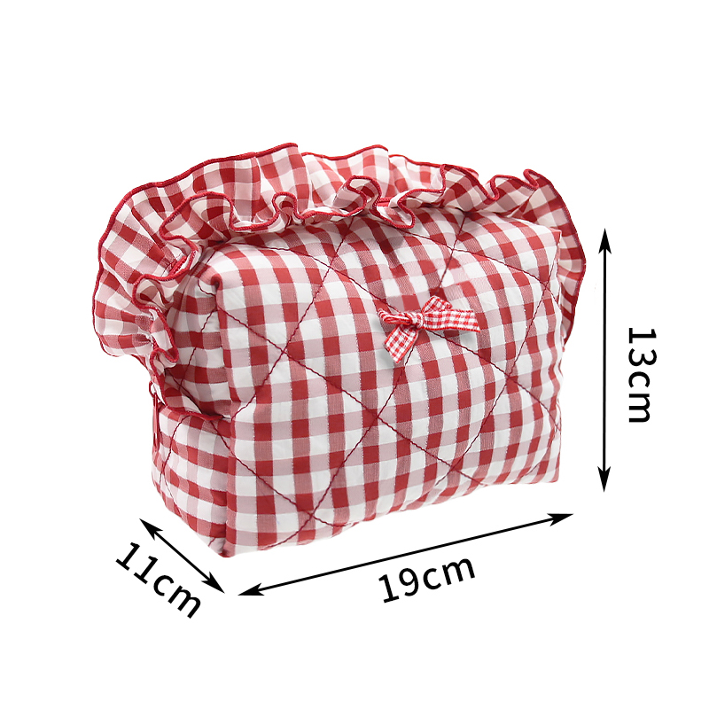 puffer handle pouch / quilted travel makeup & toiletry bag #2