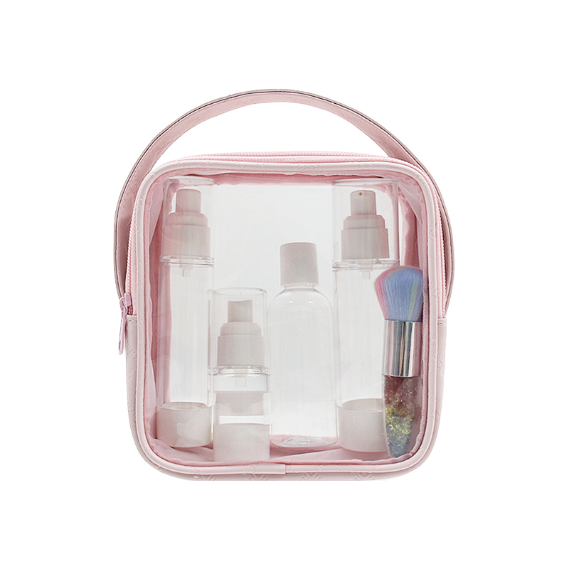clear pvc toiletry pouch / transparent travel cosmetic & liquid bag #2