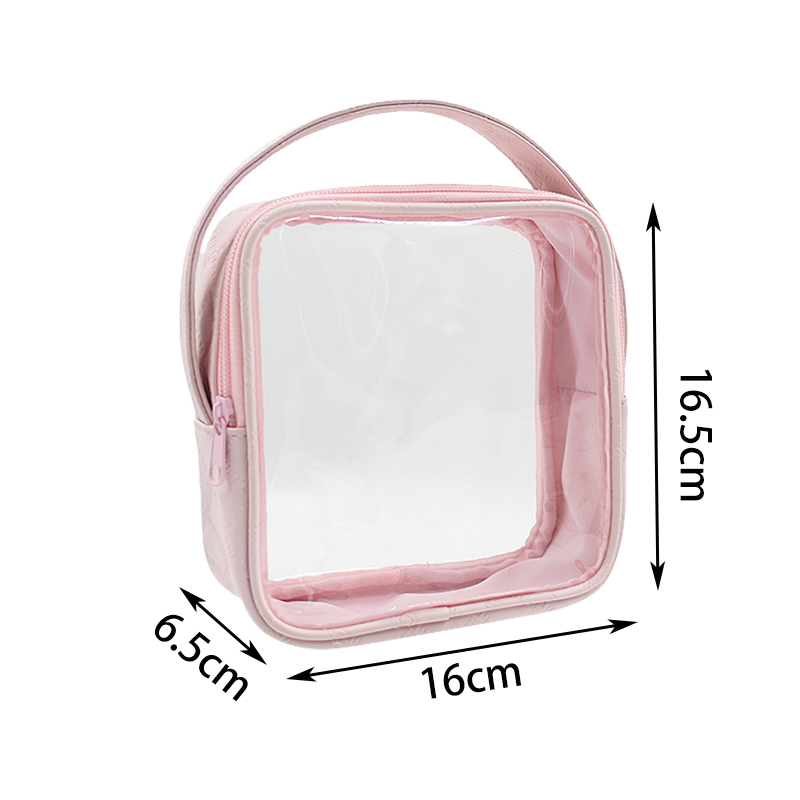 clear pvc toiletry pouch / transparent travel cosmetic & liquid bag #2