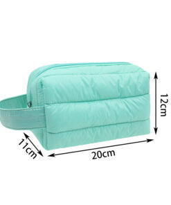 metallic silver dome pouch / compact makeup & toiletry bag #2