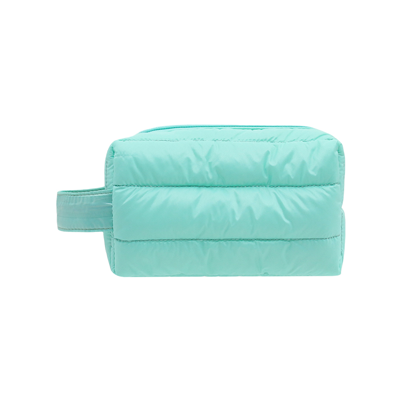 metallic silver dome pouch / compact makeup & toiletry bag #2