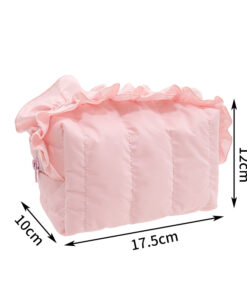 puffer handle pouch / quilted travel makeup & toiletry bag #2