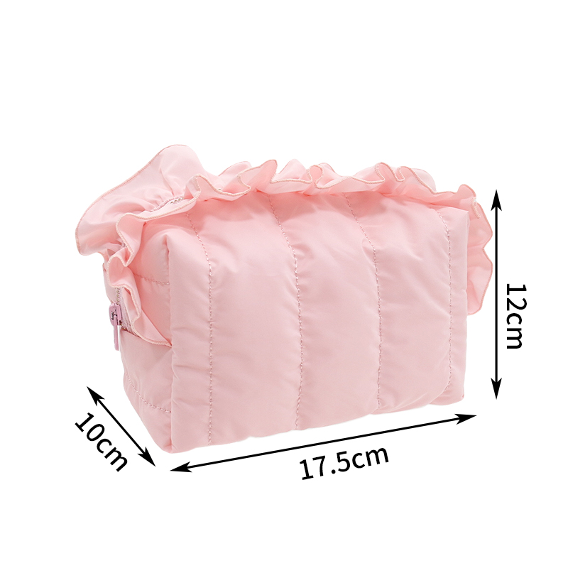 puffer handle pouch / quilted travel makeup & toiletry bag #2