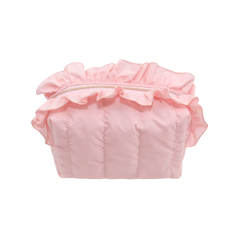 puffer handle pouch / quilted travel makeup & toiletry bag #2