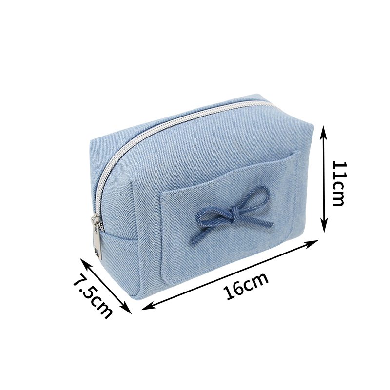 quilted mini square pouch / compact makeup & essentials zip case #2