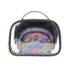 clear travel toiletry bag set / 3 piece cosmetic organizer kit #2