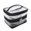 clear cosmetic bag set / 4 piece travel makeup organizer kit #2