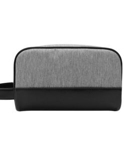 men’s two tone travel dopp kit / structured toiletry & grooming bag #2