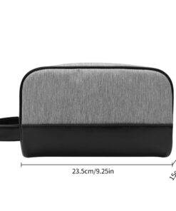 men’s two tone travel dopp kit / structured toiletry & grooming bag #2