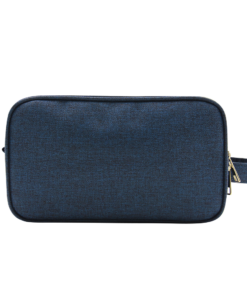 two tone men’s toiletry bag / travel grooming organizer with front zipper pocket #2