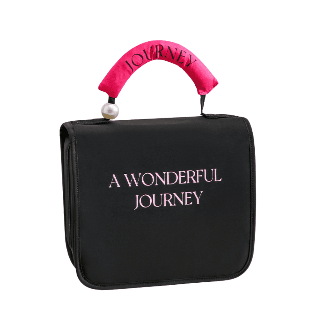 teddy patch pencil case / sherpa letter zipper pouch #2