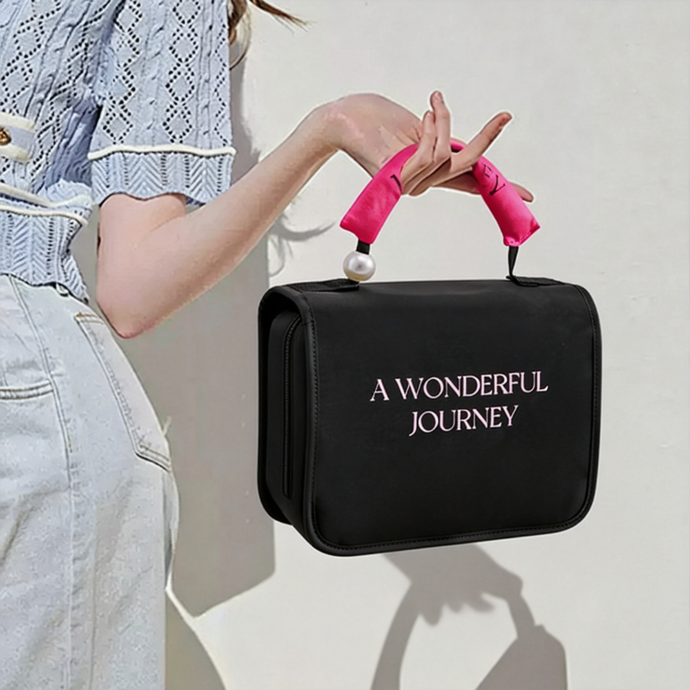 teddy patch pencil case / sherpa letter zipper pouch #2