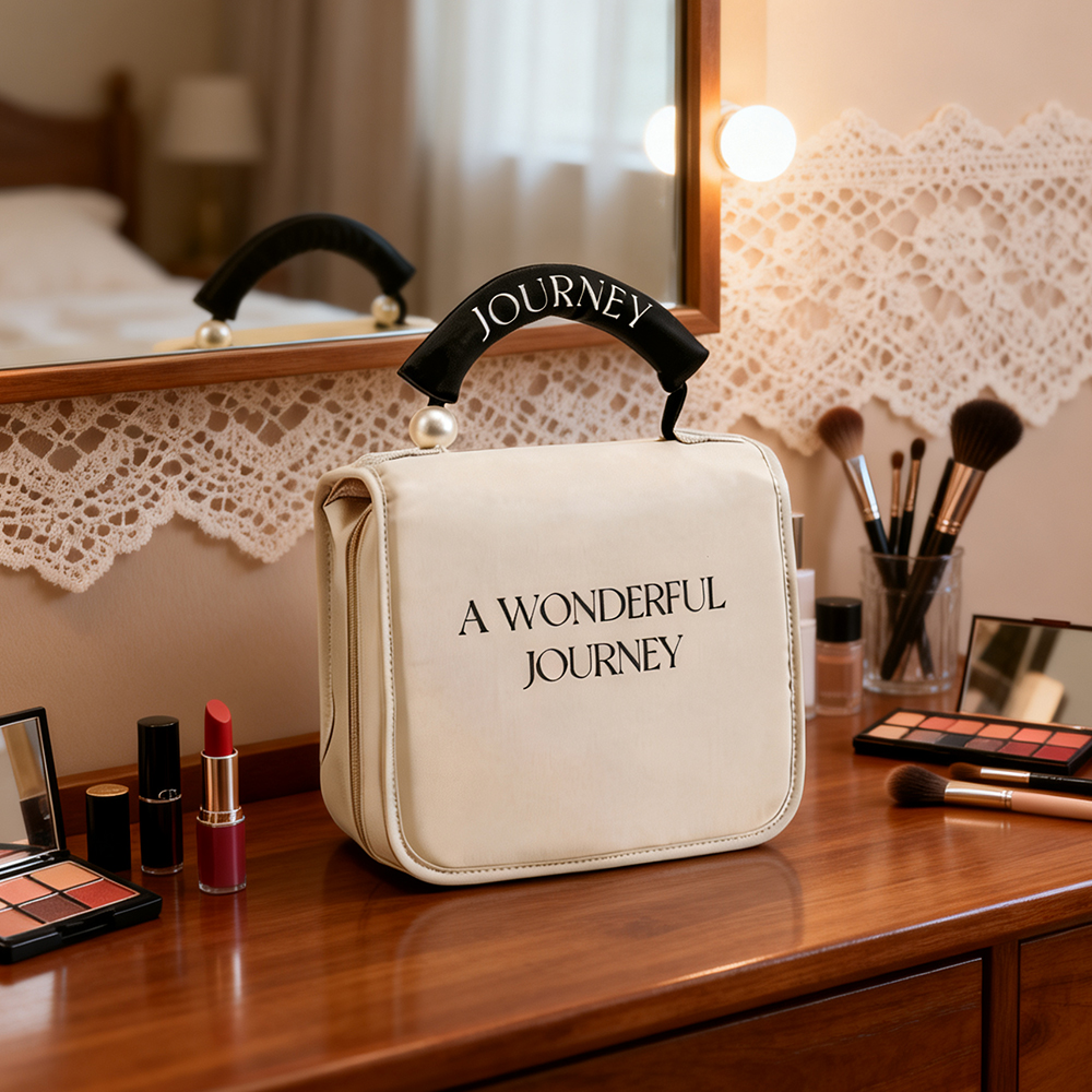 teddy patch pencil case / sherpa letter zipper pouch #2