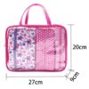 floral roll up organizer / foldable makeup & brush wrap pouch #2