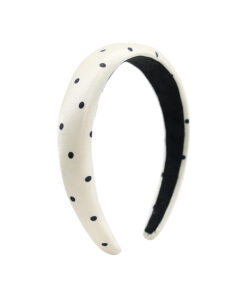 wide knotted headband / textured twill hairband for effortless styling #2