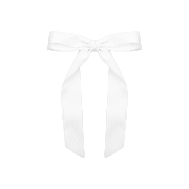 satin bow claw clip / oversized ribbon hair clamp #2