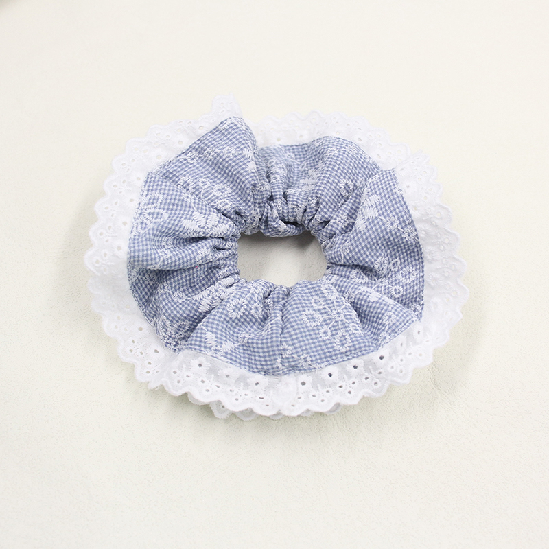 candy stripe polycotton scrunchie / preppy striped hair tie for effortless styling #2