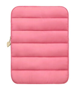 quilted puffer laptop sleeve / tablet protective bag