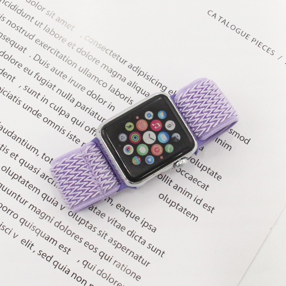 adjustable braided nylon watch band / apple watch replacement strap