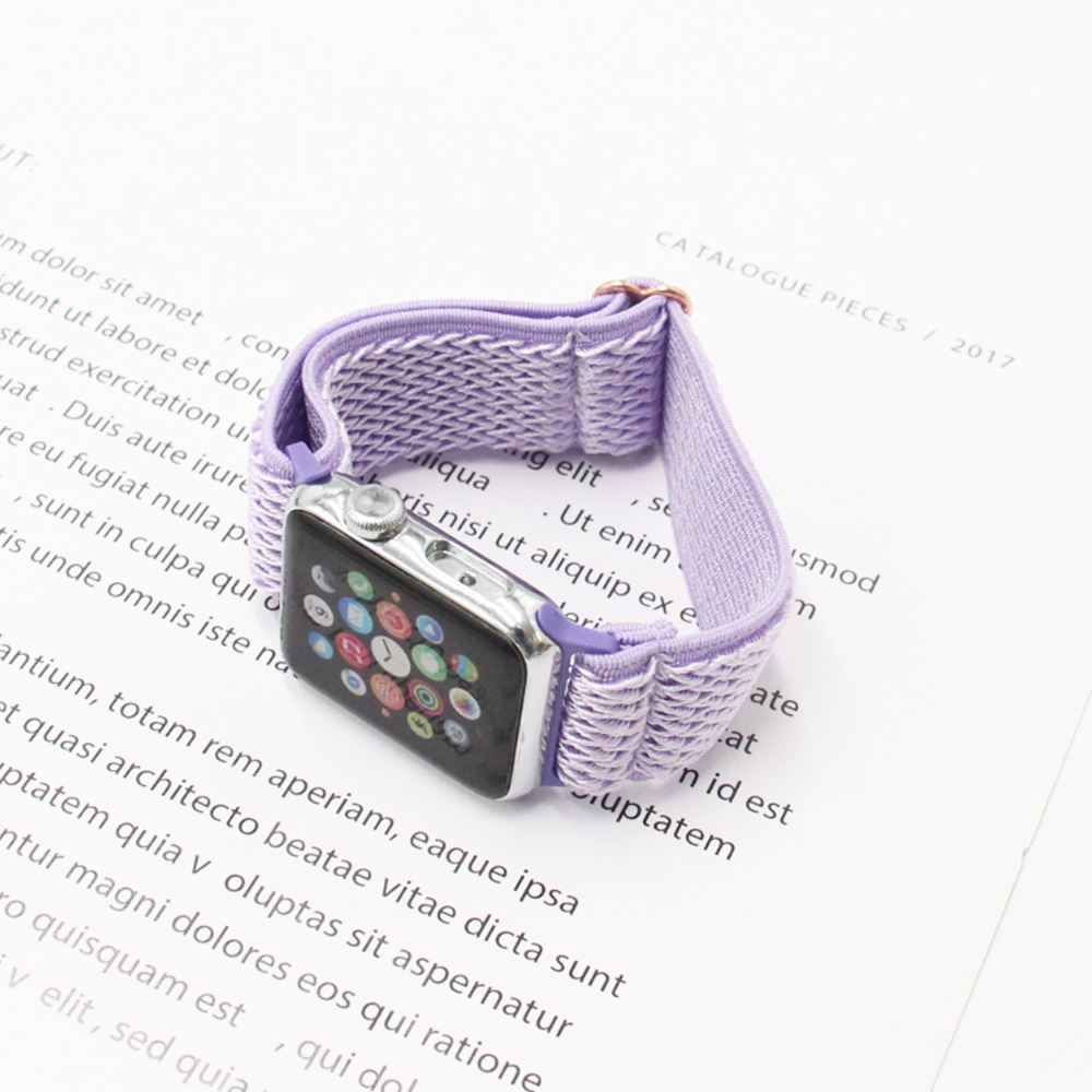 adjustable braided nylon watch band / apple watch replacement strap