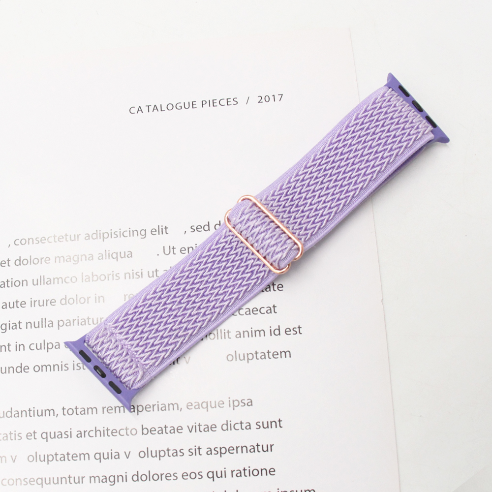 adjustable braided nylon watch band / apple watch replacement strap