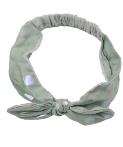 polka dot padded headband / satin fabric hair hoop #2