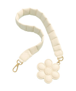 padded phone lanyard strap / crossbody phone strap with daisy charm