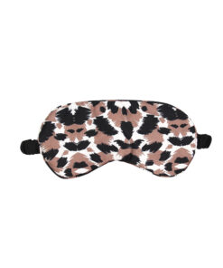 blush pink satin sleep eye mask / soft silk like travel & nighttime eye cover (3 pack) #2