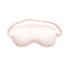 blush pink satin sleep eye mask / soft silk like travel & nighttime eye cover (3 pack)