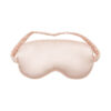 blush pink satin sleep eye mask / soft silk like travel & nighttime eye cover (3 pack)