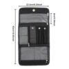 foldable multi compartment tool organizer / professional brush & accessory roll bag