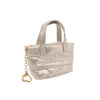 mini quilted key pouch / puffy handheld coin & key bag