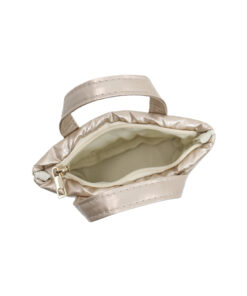 mini quilted key pouch / puffy handheld coin & key bag