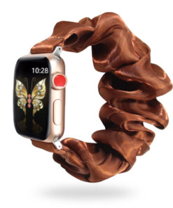 satin scrunchie watch band / apple watch replacement strap