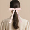 satin bow claw clip / oversized ribbon hair clamp #2