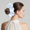 satin square scrunchie / elegant square hair scarf for effortless styling #2