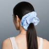 satin square scrunchie / elegant square hair scarf for effortless styling #2