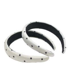 wide knotted headband / textured twill hairband for effortless styling #2