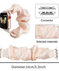 satin scrunchie watch band / apple watch replacement strap