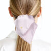 iridescent polka dot knotted headband / playful elastic hairband with bow detail #2