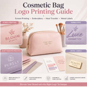 Cosmetic Bag Logo Printing Guide | Screen Printing, Embroidery & Labels