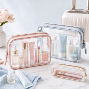 Clear Cosmetic Bags Guide | PVC, TPU & Transparent Travel Options