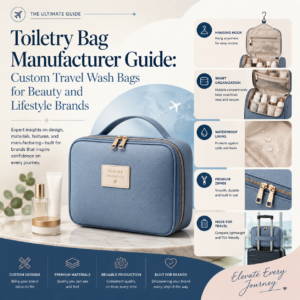Toiletry Bag Manufacturer Guide | Custom Travel Wash Bags for Brands