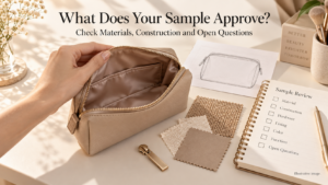 cosmetic bag sample approval questions